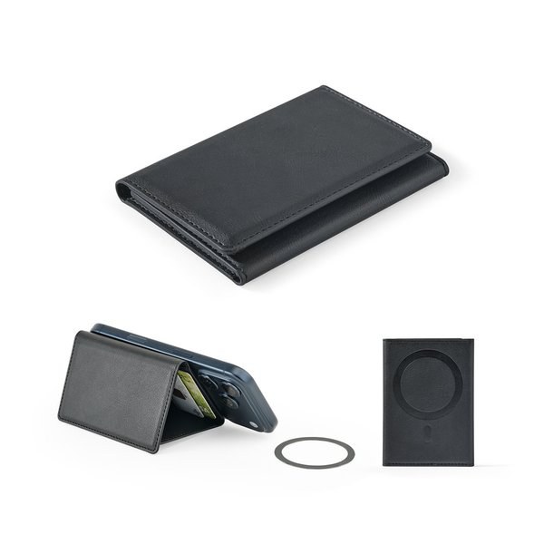 Magnetische PU-Geldbörse mit hoher Kapazität und RFID-Blockierung